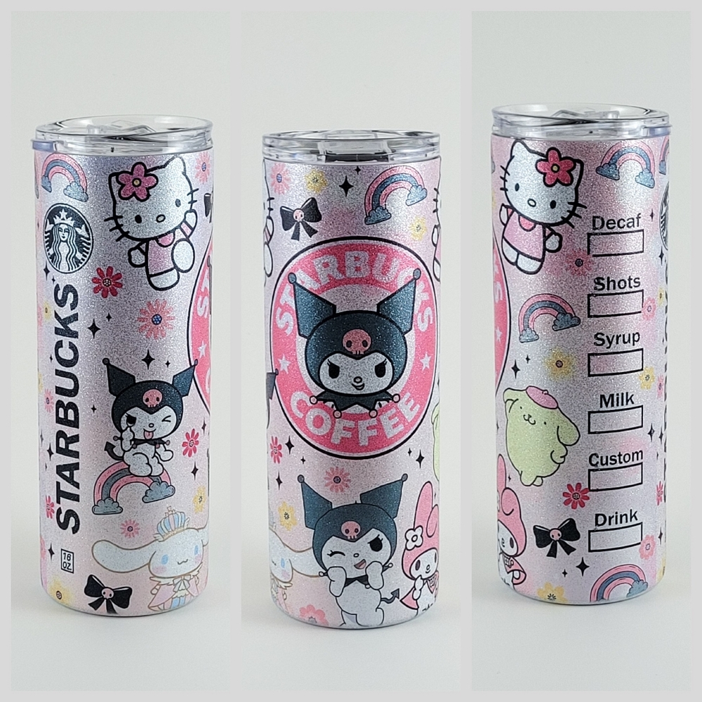 Kuromi Starbucks 25oz Glitter Tumbler